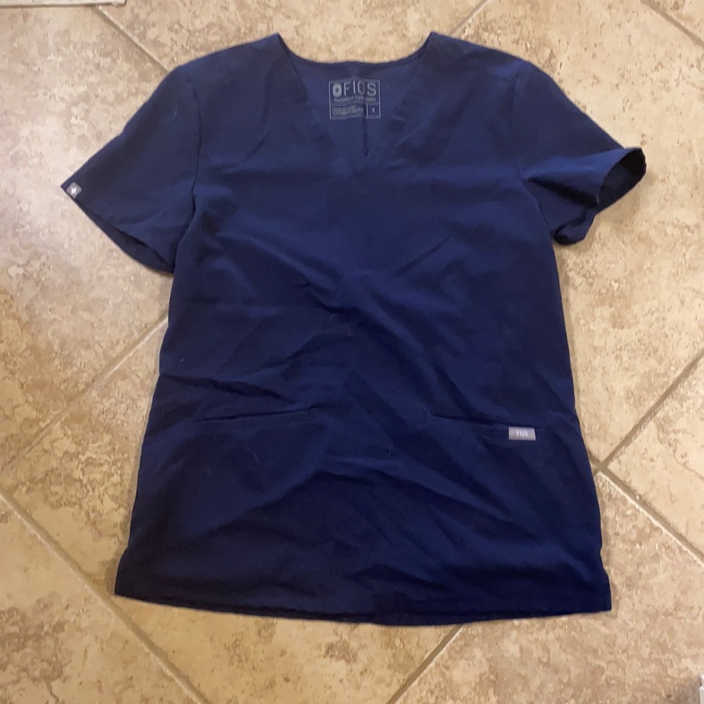 FIGS Casma Scrub Top- Navy